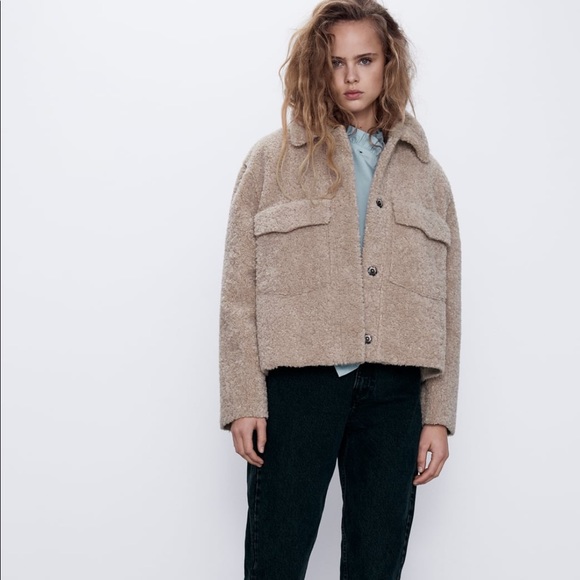 Zara Jackets & Blazers - NWT Gorgeous ZARA Double-Faced Teddy Jacket